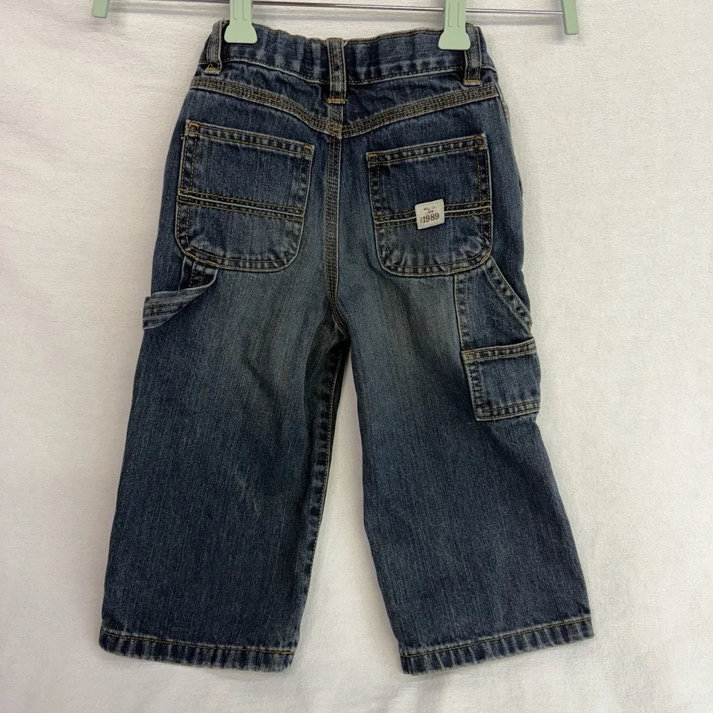 Children’s Place Toddler Boys Carpenter Utility Jeans 24 Months Adjustable Waist